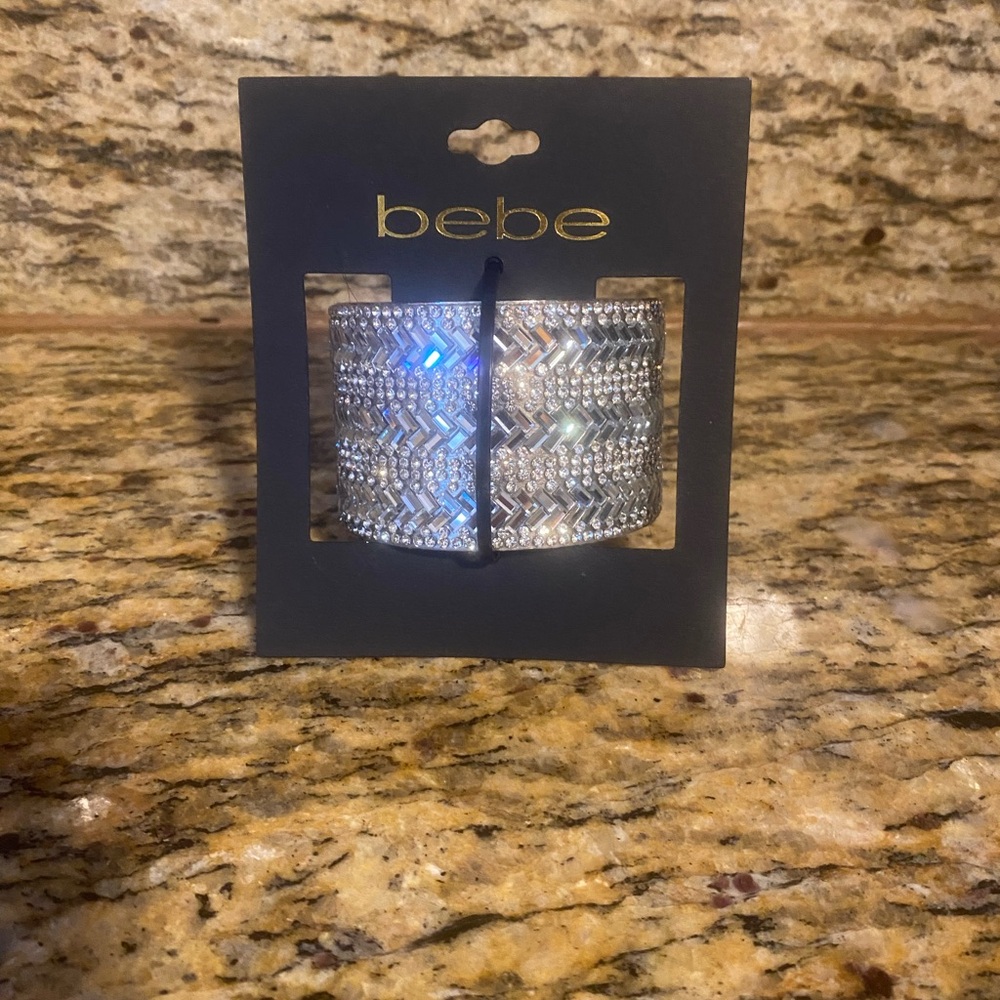 NEW Bebe sparkly silver bracelet